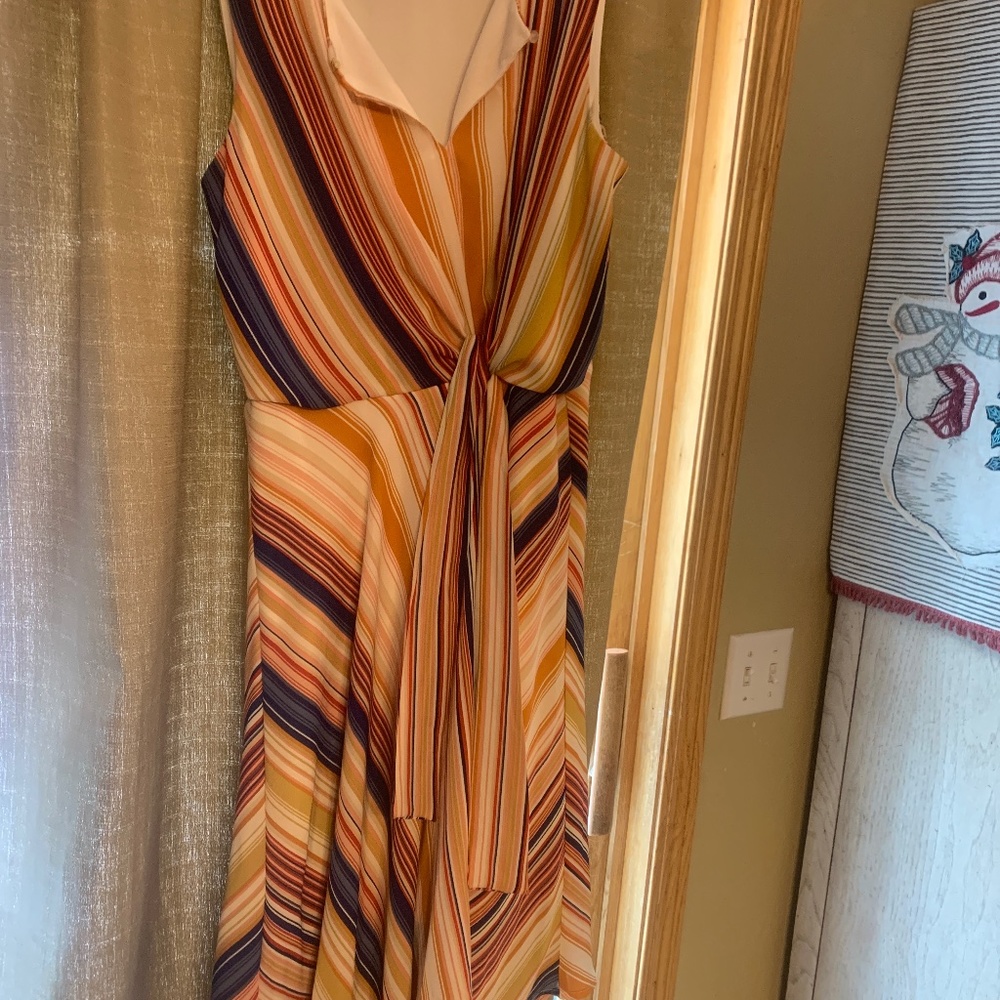 Sleeveless striped dress